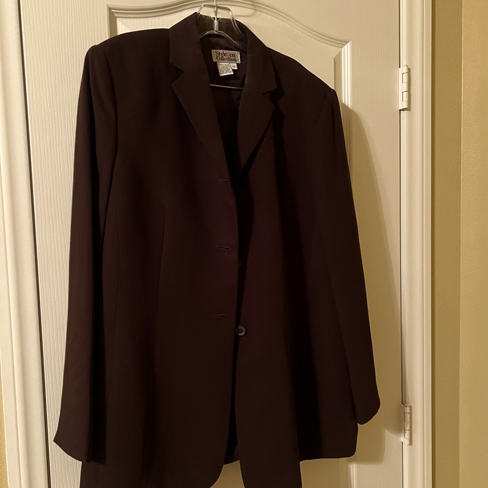 Womens Dk. Brown suit Size 14